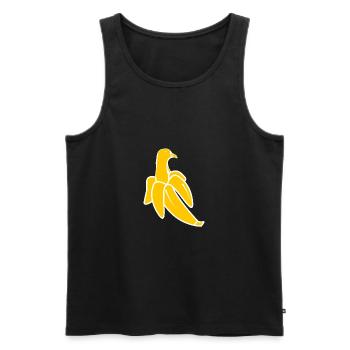 Pigeon Banana Shirt Cadeau - Débardeur bio Premium Homme - noir - Devant - Michal (187cm)