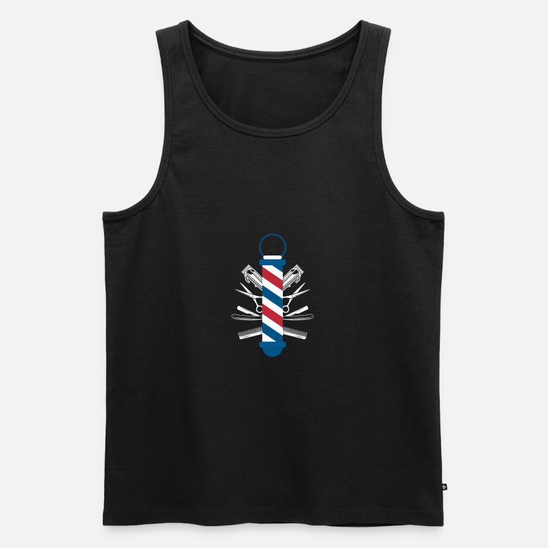 Barber Shirt Geschenk - Männer Premium Bio Tank Top - Schwarz