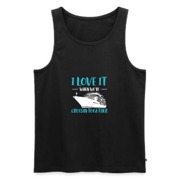 I Love It When We´re Crusing Together Shirt - Männer Premium Bio Tank Top - Schwarz - Vorne - Michal (187cm)