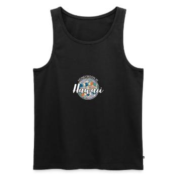 Honeymoon Flitterwochen Urlaub Shirt Hawaii - Männer Premium Bio Tank Top - Schwarz - Vorne - AI Model Male 178 light (178cm)