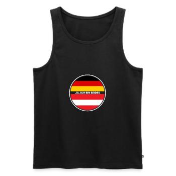 Yes I Am Both - Austrian and German - Men's Premium Organic Tank Top - black - Front - Michal (187cm)