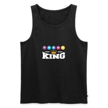 Bingo King Shirt Cadeau - Débardeur bio Premium Homme - noir - Devant - Michal (187cm)