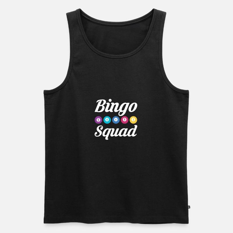 Bingo Squad Shirt Geschenk - Männer Premium Bio Tank Top - Schwarz