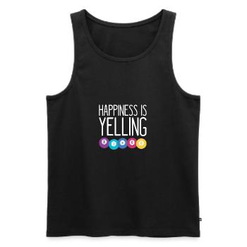 Le bonheur crie BINGO Gift Shirt - Débardeur bio Premium Homme - noir - Devant - Michal (187cm)