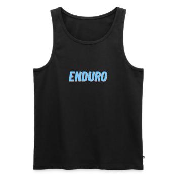 Enduro Motorrad Biker Motorradfahrer Offroad Cross - Männer Premium Bio Tank Top - Schwarz - Vorne - Michal (187cm)