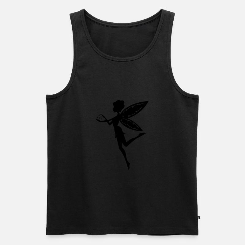elfe - Männer Premium Bio Tank Top - Schwarz