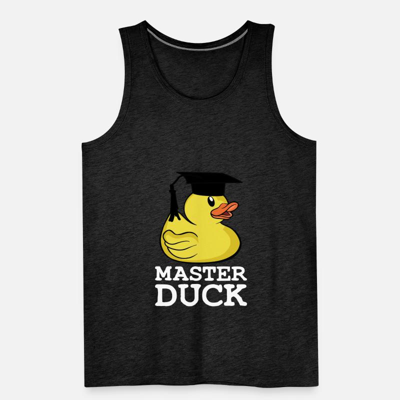 Master Duck Student Masterabschluss Spruch Männer Premium Bio Tank Top