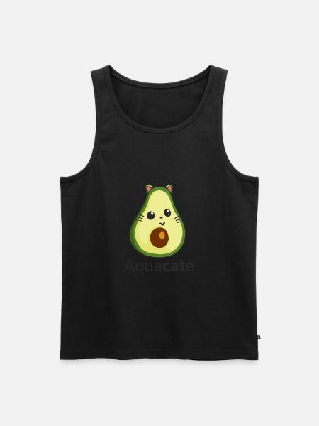 Aquacate Spanisch für Avocado - Männer Premium Bio Tank Top - Schwarz