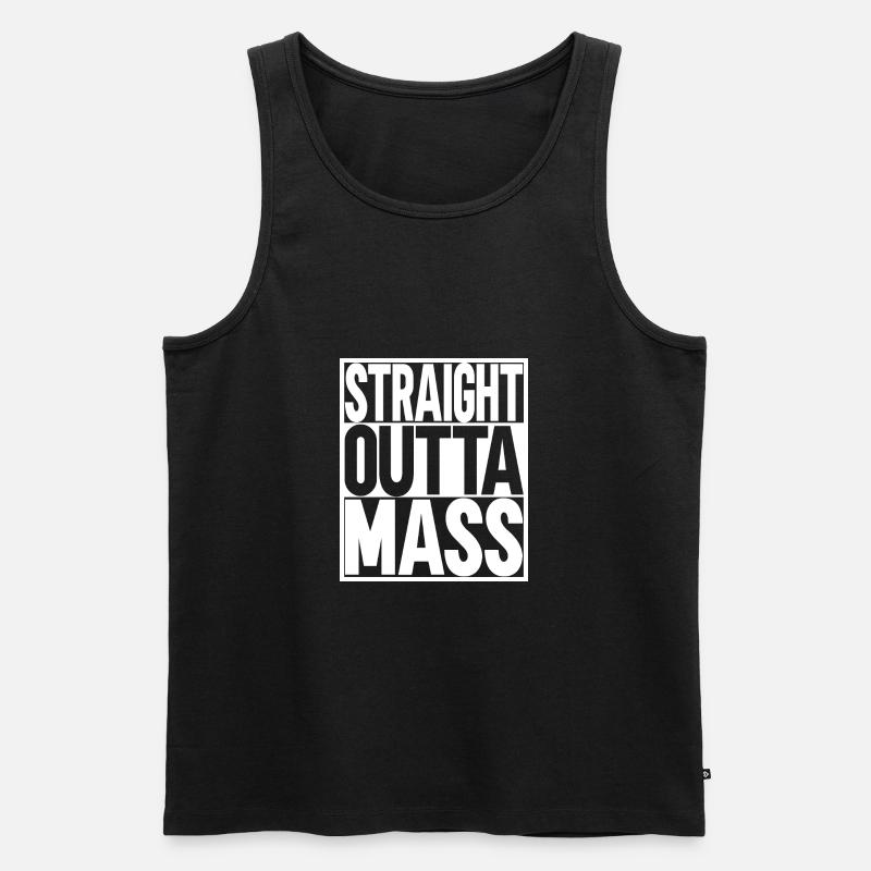 Massachusetts - Männer Premium Bio Tank Top - Schwarz