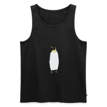 Kaiser Pinguin - Männer Premium Bio Tank Top - Schwarz - Vorne - AI Model Male 178 light (178cm)