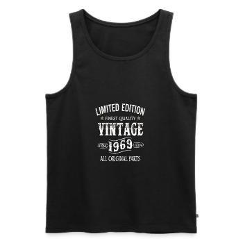 50th birthday Made In 1969 Limited Edition - Men's Premium Organic Tank Top - black - Front - AI Model Male 178 light (178cm)