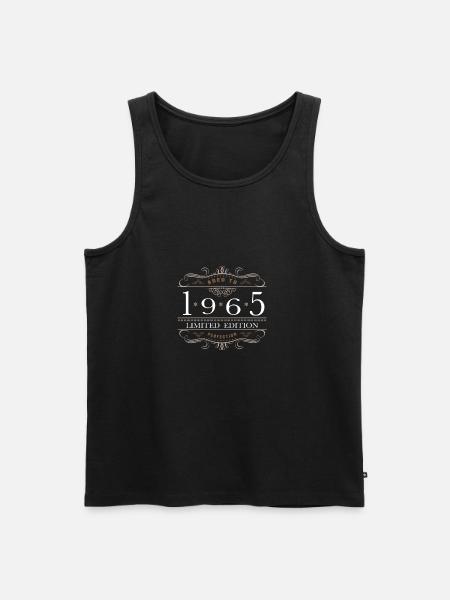 Limited Edition 1965 Aged To Perfection - Men's Premium Organic Tank Top - black