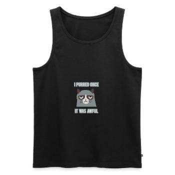 Grumpy Cat - Men's Premium Organic Tank Top - black - Front - AI Model Male 178 light (178cm)