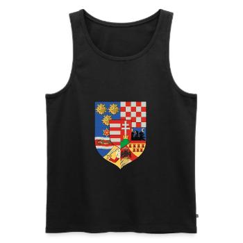 Hongrie - Débardeur bio Premium Homme - noir - Devant - Michal (187cm)