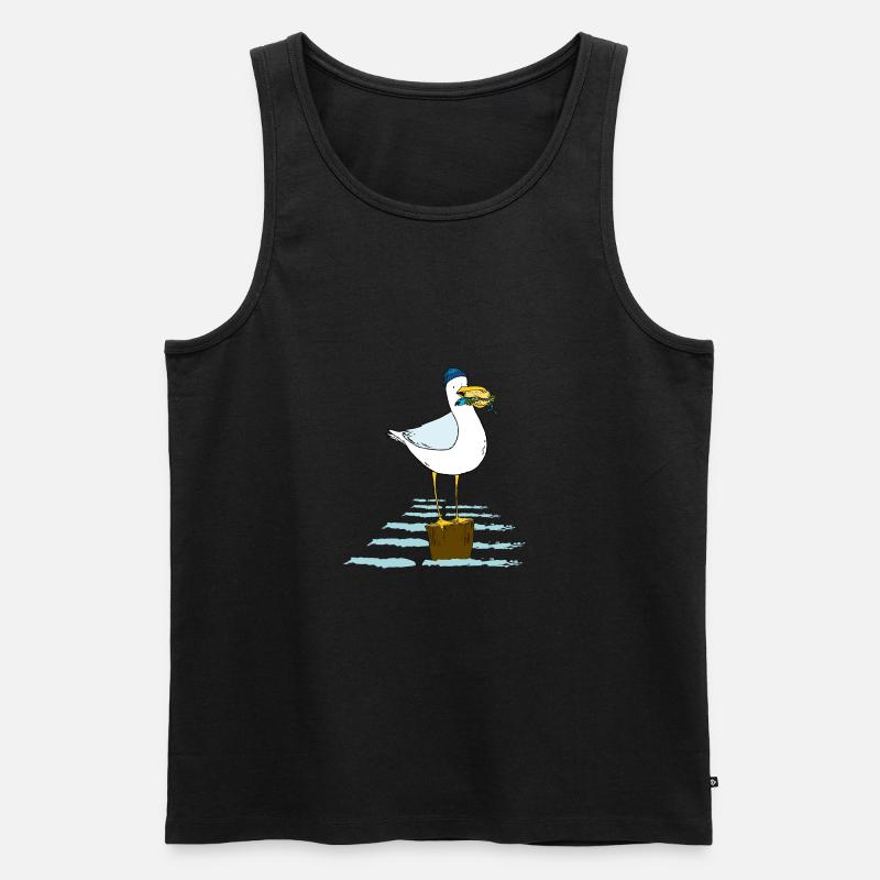 Möwe - Männer Premium Bio Tank Top - undefined