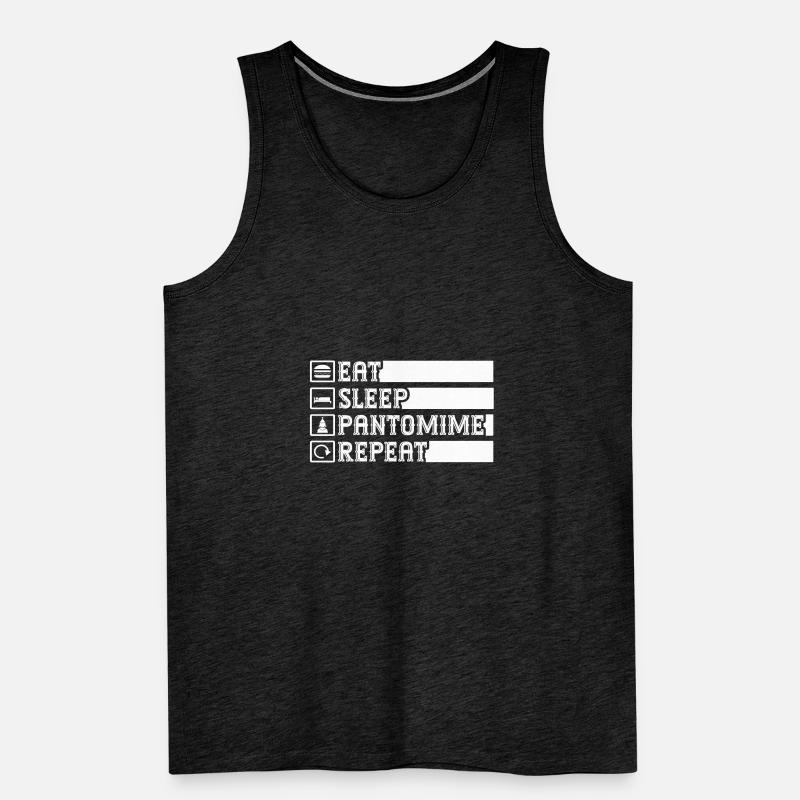 Cirque Graphique Pantomime Répétition Cirque Interprète Débardeur bio Premium Homme