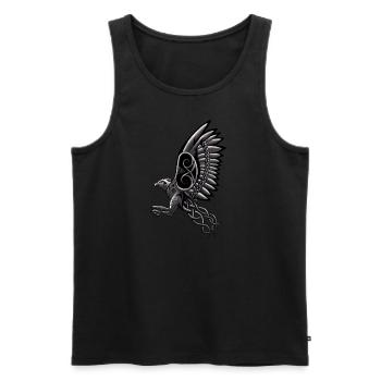 Celtique Harpyie (Vintage) - Débardeur bio Premium Homme - noir - Devant - Michal (187cm)