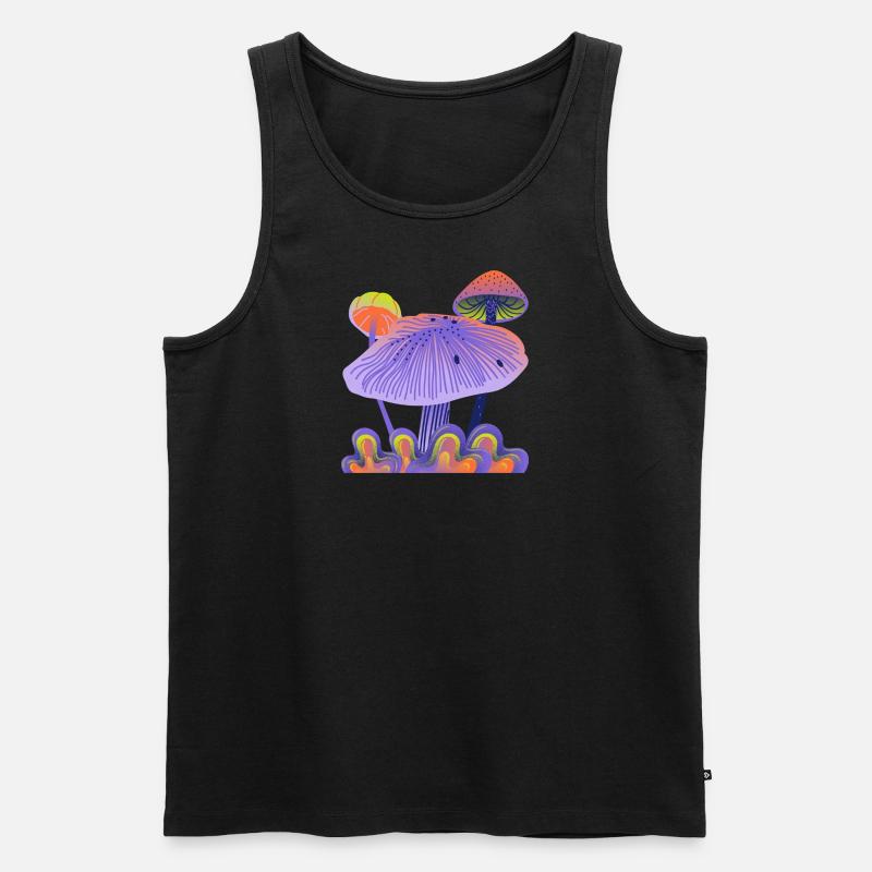 Tactile Psychedelic - Männer Premium Bio Tank Top - Schwarz