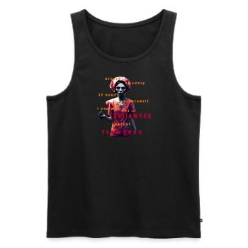 Halloween Nurse T-Shirt - Männer Premium Bio Tank Top - Schwarz - Vorne - AI Model Male 178 light (178cm)