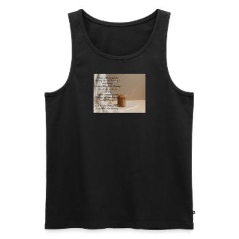 Ein Jahr voller Sonntage - Männer Premium Bio Tank Top - Schwarz - Vorne - Michal (187cm)