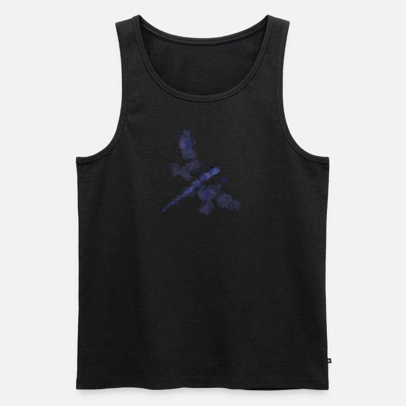 Blaue Libelle - Männer Premium Bio Tank Top - undefined