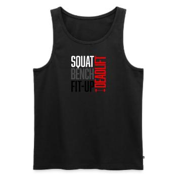 bodybuilder 3 - Männer Premium Bio Tank Top - Schwarz - Vorne - Michal (187cm)