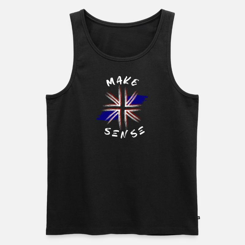 Make Sense - Männer Premium Bio Tank Top - Schwarz