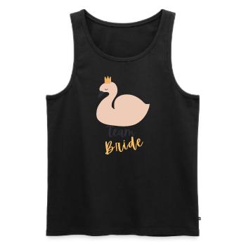 Team Bride - Männer Premium Bio Tank Top - Schwarz - Vorne - Michal (187cm)