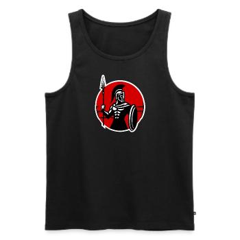 Silhouette Spartana - Männer Premium Bio Tank Top - Schwarz - Vorne - AI Model Male 178 light (178cm)