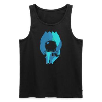Planeten Weltraum - Männer Premium Bio Tank Top - Schwarz - Vorne - Michal (187cm)
