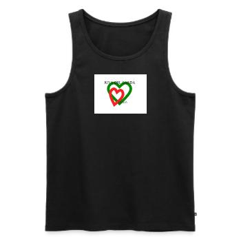 Italia 8 - Männer Premium Bio Tank Top - Schwarz - Vorne - Michal (187cm)