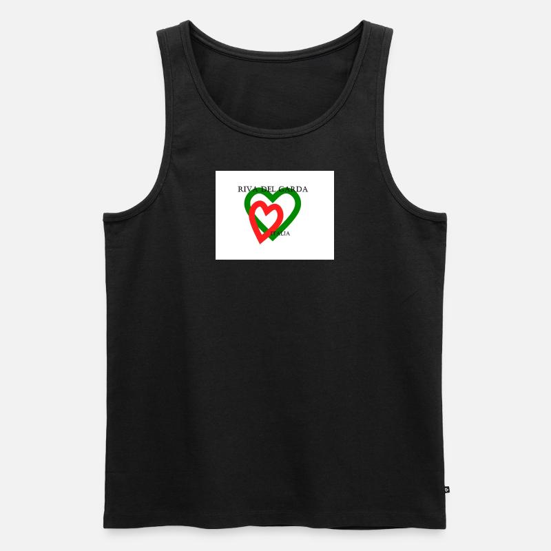 Italia 8 - Männer Premium Bio Tank Top - Schwarz