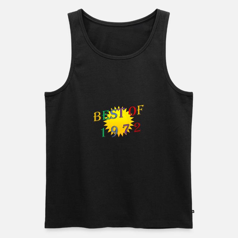 Sonne 1972 - Männer Premium Bio Tank Top - Schwarz