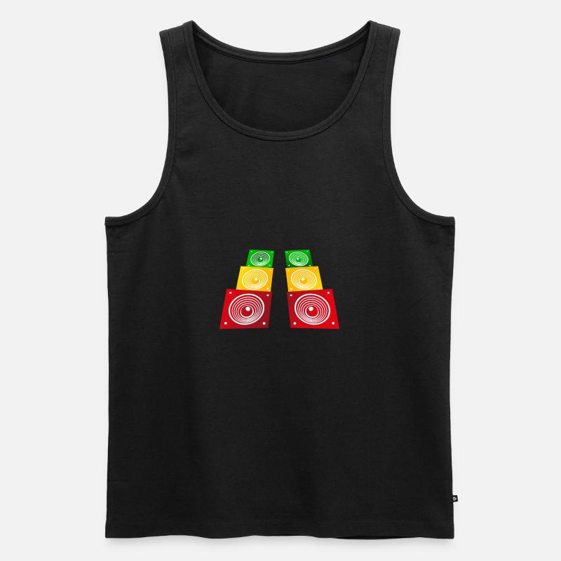 Reggae Speaker - Männer Premium Bio Tank Top - Schwarz