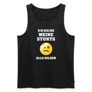 Gute Besserung Wunsch Nach Unfall Krankheit Krank - Männer Premium Bio Tank Top - Schwarz - Vorne - Michal (187cm)