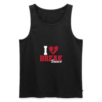 I love breakdancing - Men's Premium Organic Tank Top - black - Front - AI Model Male 178 light (178cm)