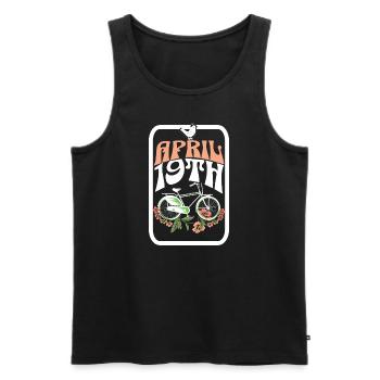 Fahrradtag - Männer Premium Bio Tank Top - Schwarz - Vorne - AI Model Male 178 light (178cm)