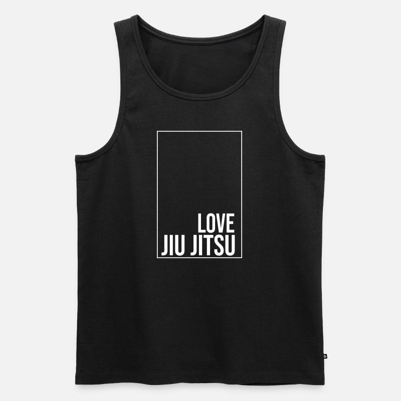 Lieb Jiu Jitsu - Männer Premium Bio Tank Top - Schwarz