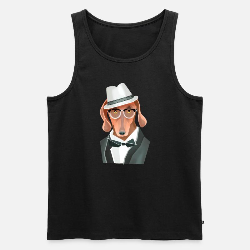 Toby Chic - Männer Premium Bio Tank Top - Schwarz