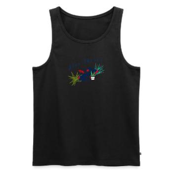 Aloe there! - Männer Premium Bio Tank Top - Schwarz - Vorne - AI Model Male 178 light (178cm)