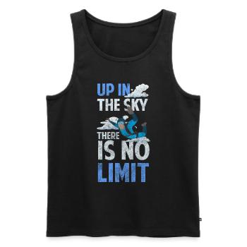 Fallschirmspringen Adrenalin Freifall Base Jump - Männer Premium Bio Tank Top - Schwarz - Vorne - AI Model Male 178 light (178cm)