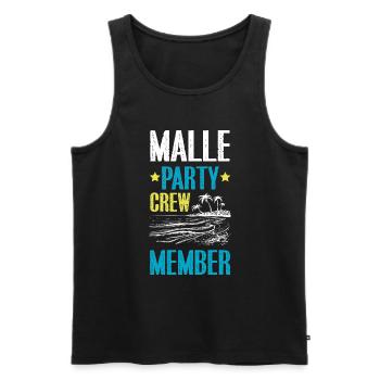 Équipage de Malle Party - Débardeur bio Premium Homme - noir - Devant - Michal (187cm)