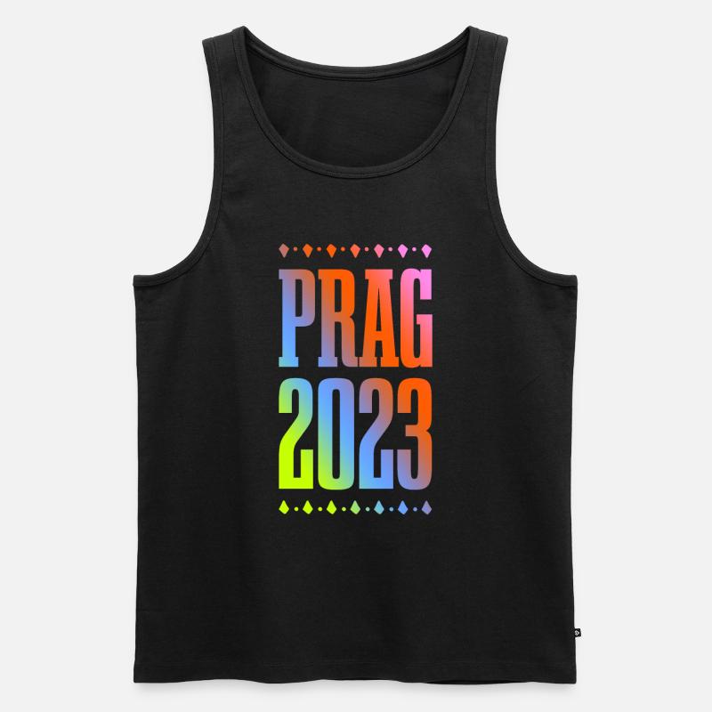 Prag 2023 - Männer Premium Bio Tank Top - Schwarz