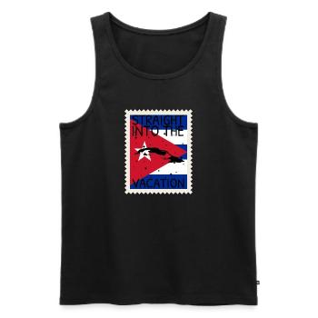 Kuba Flagge Karibik Urlaub Cuba Reise Havanna - Männer Premium Bio Tank Top - Schwarz - Vorne - AI Model Male 178 light (178cm)