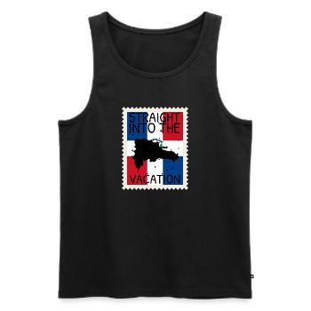 Dominican Republic Flag Dom Rep Flag Travel - Men's Premium Organic Tank Top - black - Front - Michal (187cm)