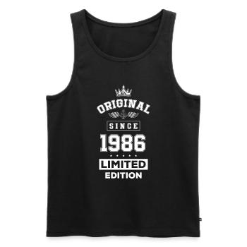 1986 limited edition Geburtstag - Männer Premium Bio Tank Top - Schwarz - Vorne - Michal (187cm)