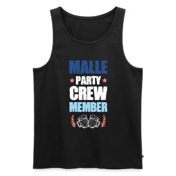 Équipage de Malle Party - Débardeur bio Premium Homme - noir - Devant - Michal (187cm)