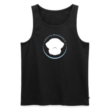 Wappen5 1 - Männer Premium Bio Tank Top - Schwarz - Vorne - Michal (187cm)