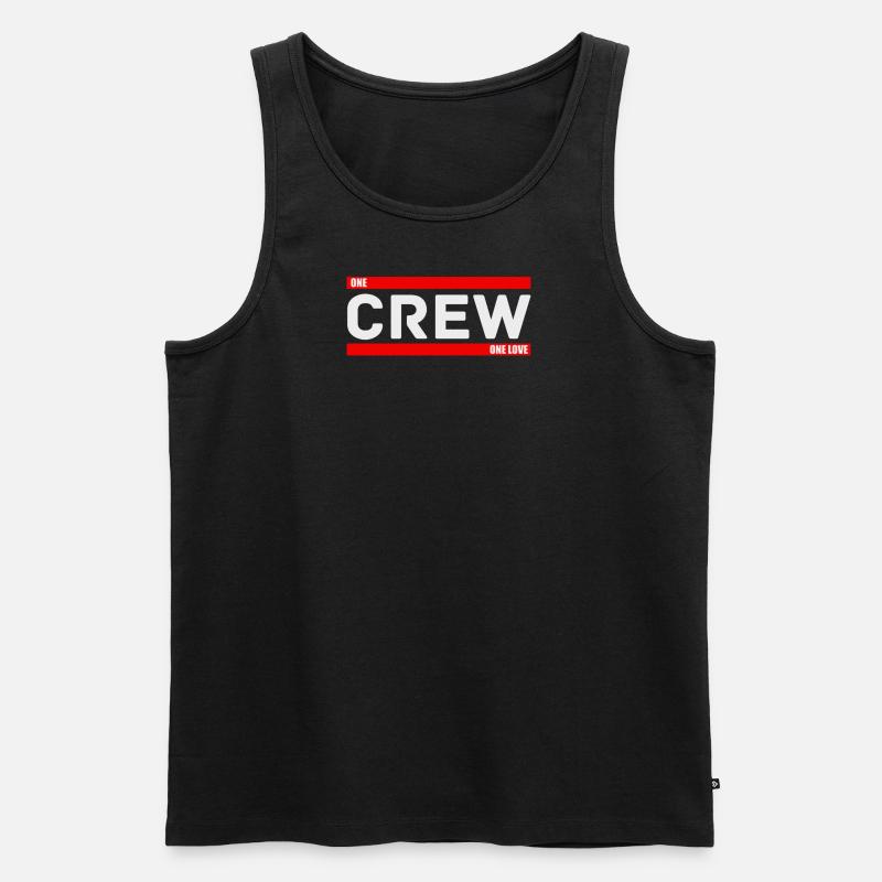 Crew - Männer Premium Bio Tank Top - Schwarz