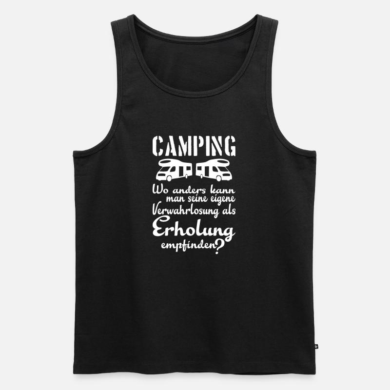 Camping Erholung - Männer Premium Bio Tank Top - Schwarz
